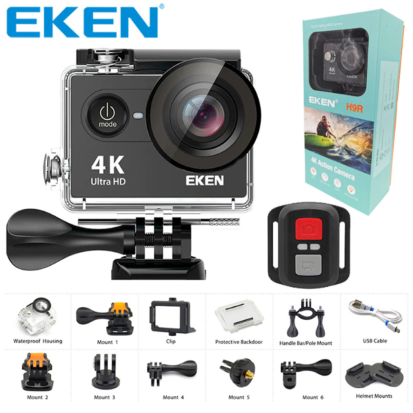 EKEN H9R Action Camera + All Accessories