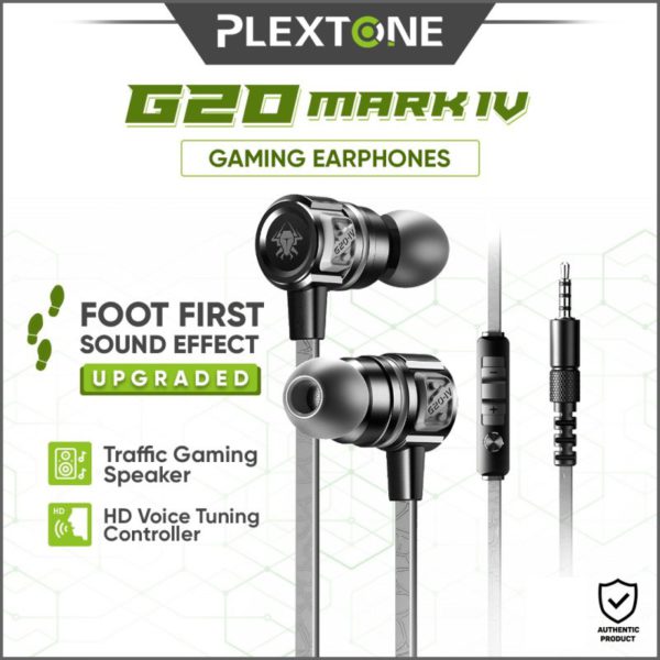 Plextone G20 Mark IV Gaming Earphone With Dual Input (3.5mm & Type-C)