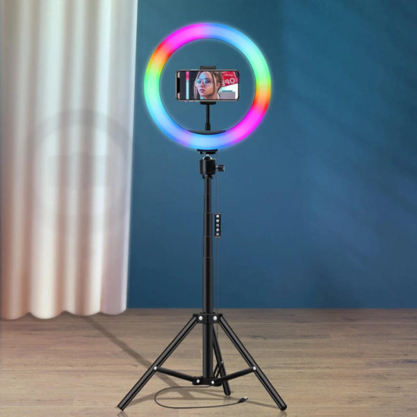 RGB LED Ring Light with Tripod (Havit ST7026)