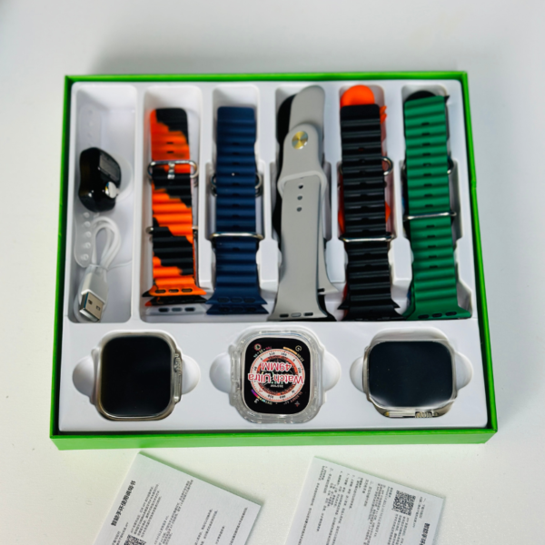 Y70 Ultra Couple Smartwatch With 13 Straps + Digital Tazbi